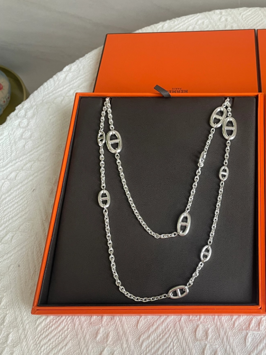 [⭐Maelin]Classic Silver Sweater Chain