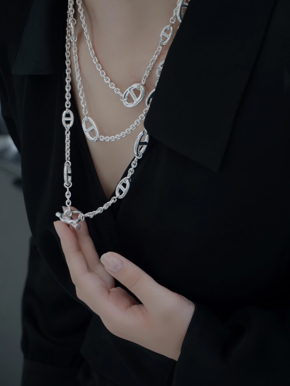[⭐Maelin]Classic Silver Sweater Chain