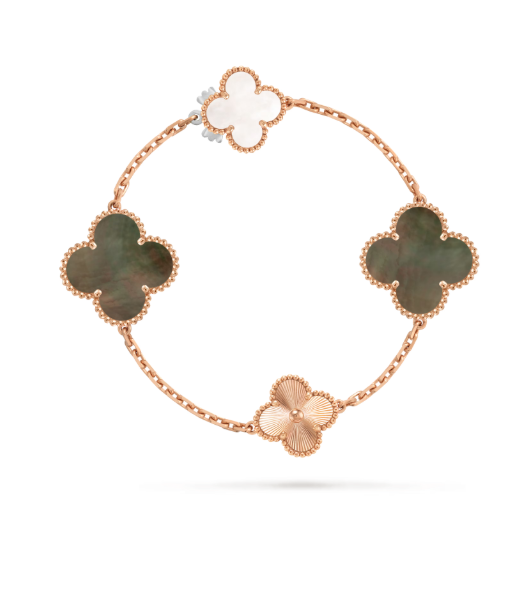 [⭐Maelin]DETACHABLE CLOVER 15(11+4) FLOWER SILVER NECKLACE SET