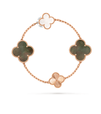 [⭐Maelin]DETACHABLE CLOVER 15(11+4) FLOWER SILVER NECKLACE SET