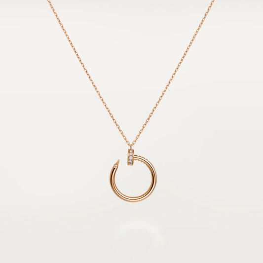 [⭐Maelin]JUSTE NECKLACE PINK GOLD