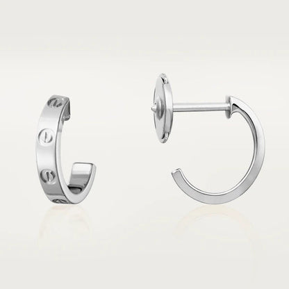 [⭐Maelin]LOVE EARRINGS 2.65MM SILVER
