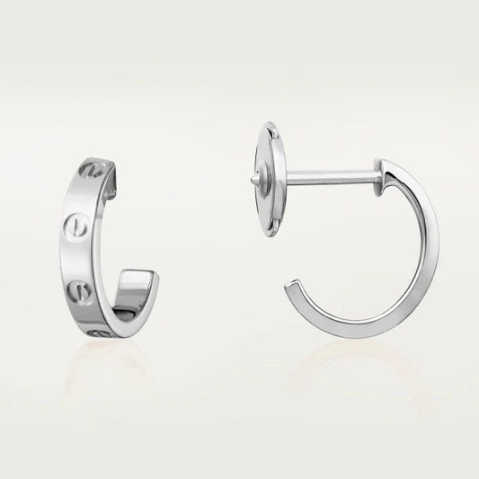 [⭐Maelin]LOVE EARRINGS 2.65MM SILVER