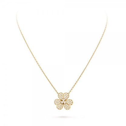 [⭐Maelin]FLOWER DIAMOND NECKLACE