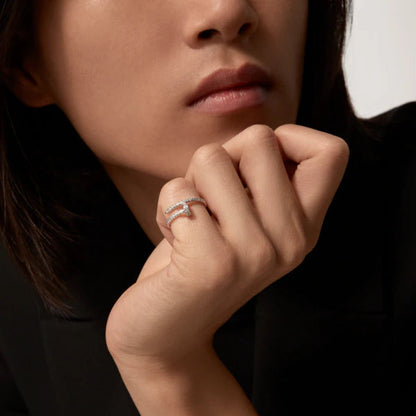 [⭐Maelin]JUSTE RING 1.8MM SILVER DIAMONDS
