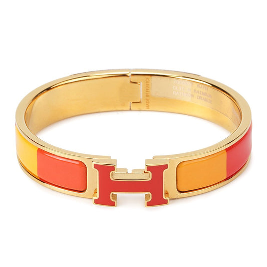[⭐Maelin]H BRACELET ORANGE RAINBOW CERAMIC