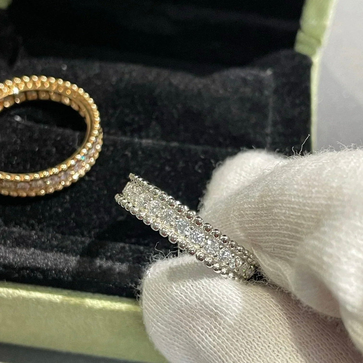 [⭐Maelin]PERLEE DIAMOND SILVER RING