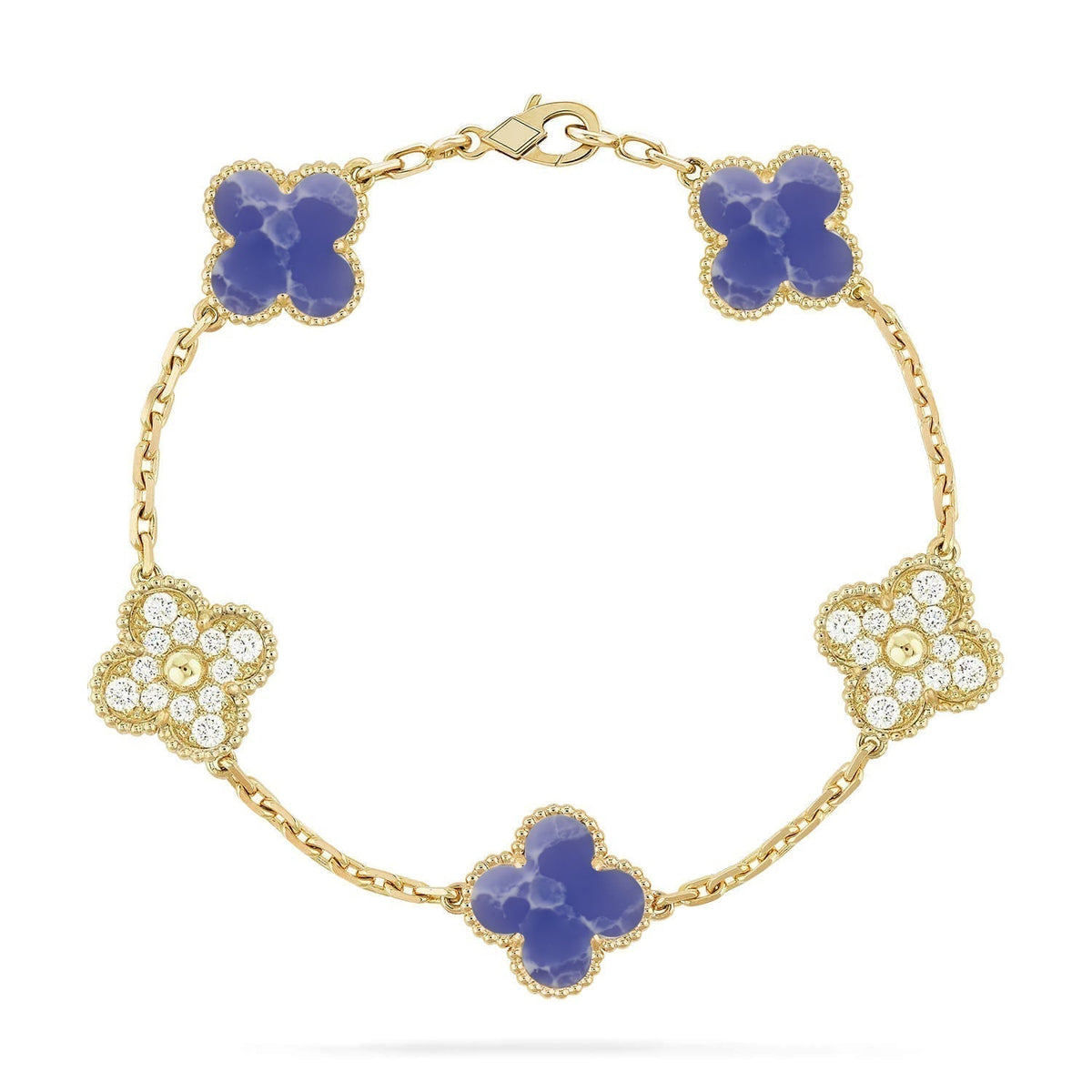 [⭐Maelin]CLOVER 5 MOTIF BLUE VEINS BRACELET COLLECTION