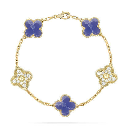 [⭐Maelin]CLOVER 5 MOTIF BLUE VEINS BRACELET COLLECTION