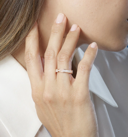 [⭐Maelin]ALLIANCE LIENS VIDENCE PAVED DIAMOND 4MM RING