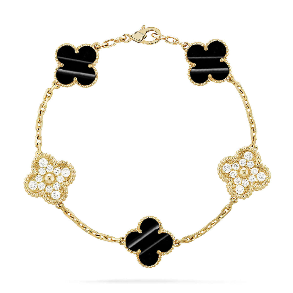 [⭐Maelin] CLOVER 5 MOTIF PULSAR STONE BRACELET COLLECTION