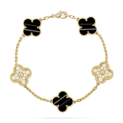 [⭐Maelin] CLOVER 5 MOTIF PULSAR STONE BRACELET COLLECTION