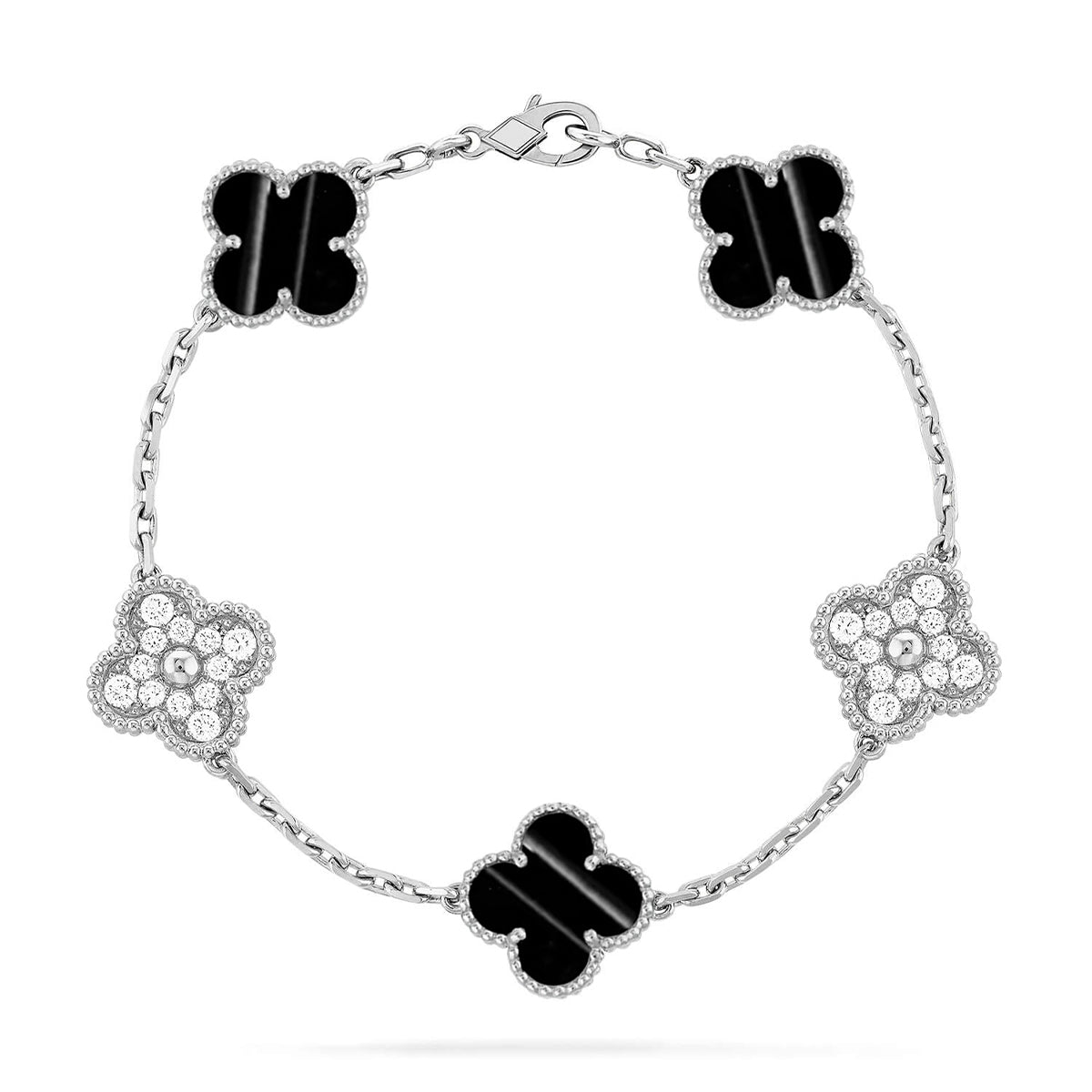 [⭐Maelin] CLOVER 5 MOTIF PULSAR STONE BRACELET COLLECTION