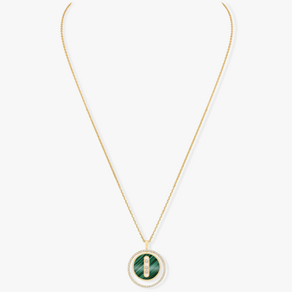 [⭐Maelin]Demo MOVE 3 DIAMOND MALACHITE GOLD DIAMOND NECKLACE