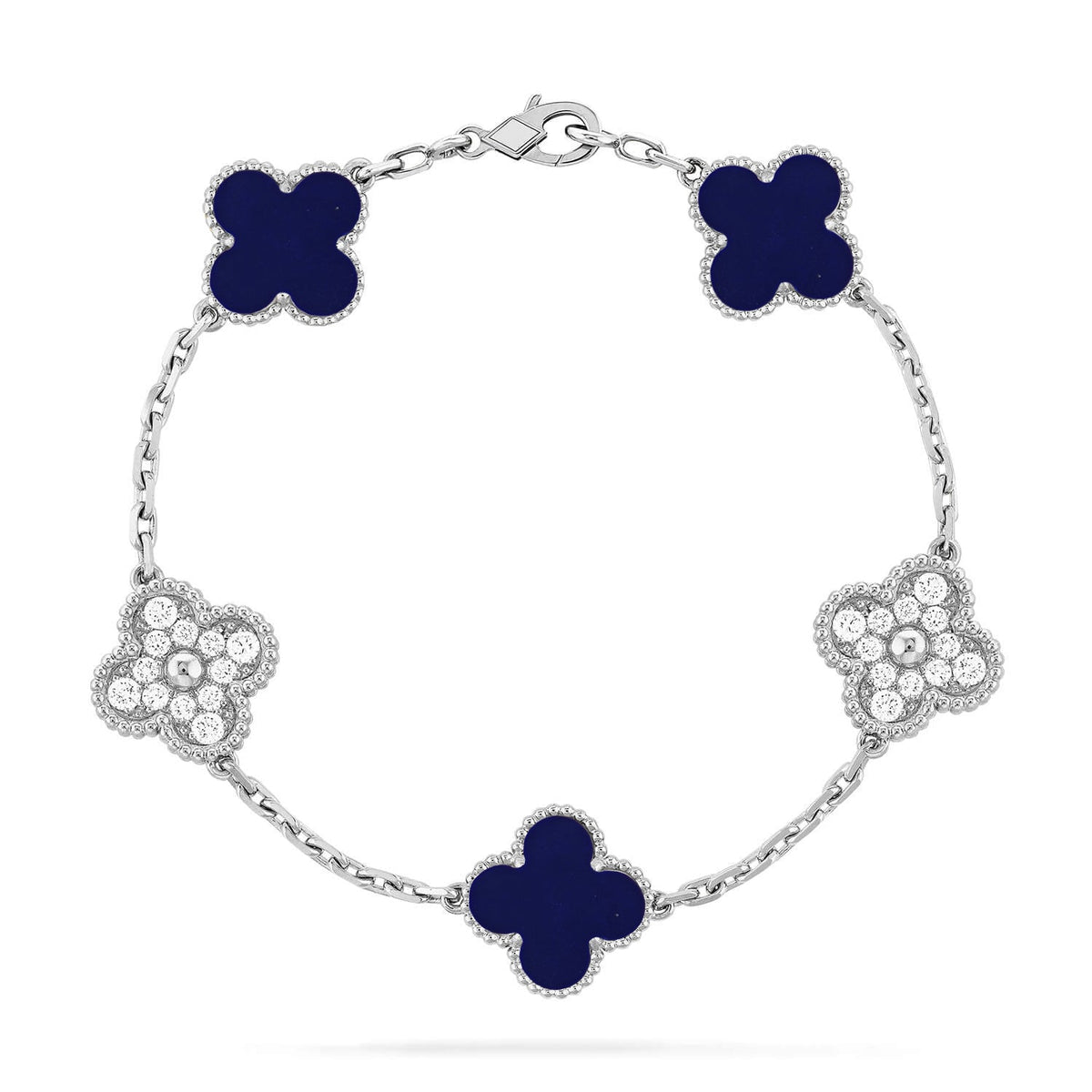 [⭐Maelin]CLOVER 5 MOTIF LAPIS LAZULI BRACELET COLLECTION