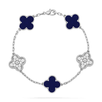[⭐Maelin]CLOVER 5 MOTIF LAPIS LAZULI BRACELET COLLECTION