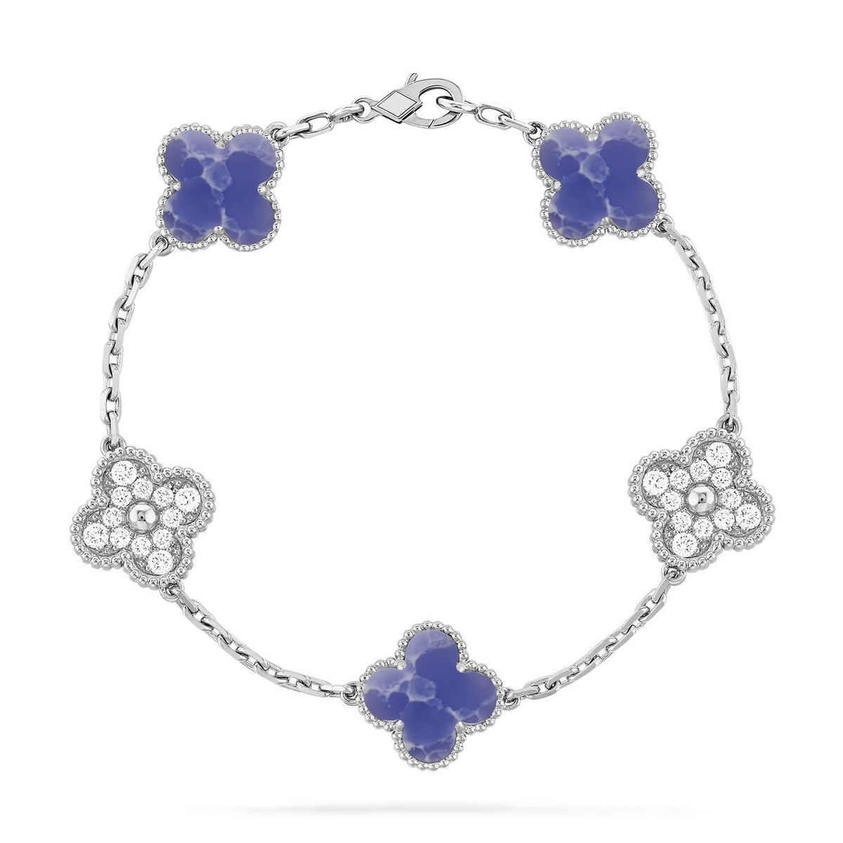 [⭐Maelin]CLOVER 5 MOTIF BLUE VEINS BRACELET COLLECTION