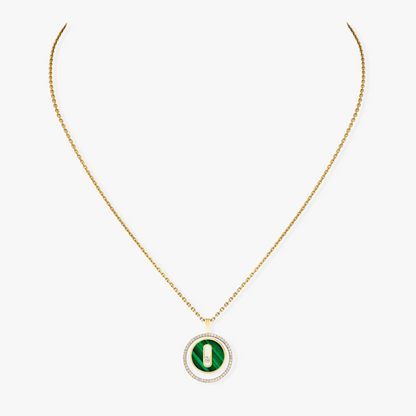[⭐Maelin]Demo MOVE 1 DIAMOND MALACHITE GOLD DIAMOND NECKLACE