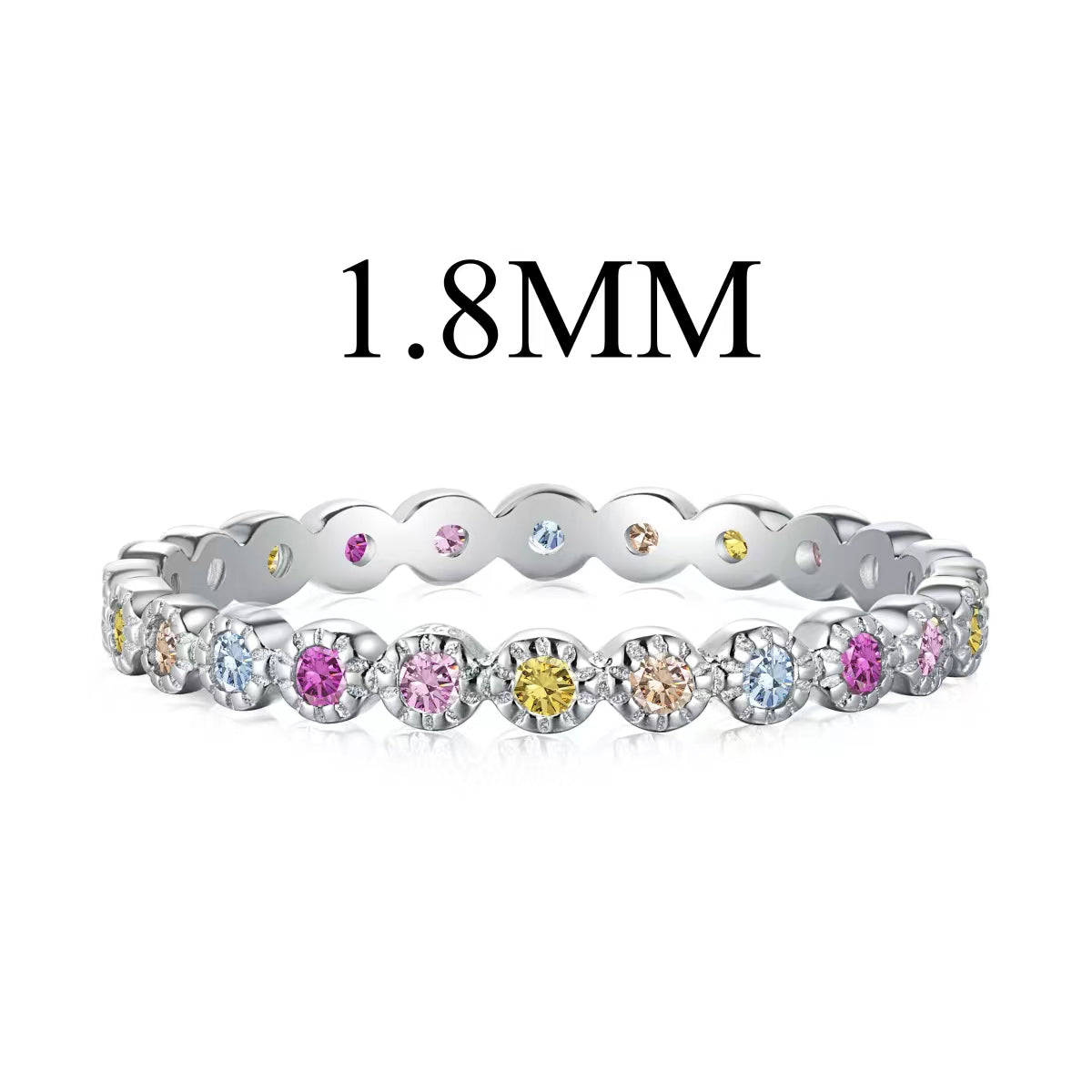 [Maelin Jewelry]Unique Scintillating Round Cut Daily Ring