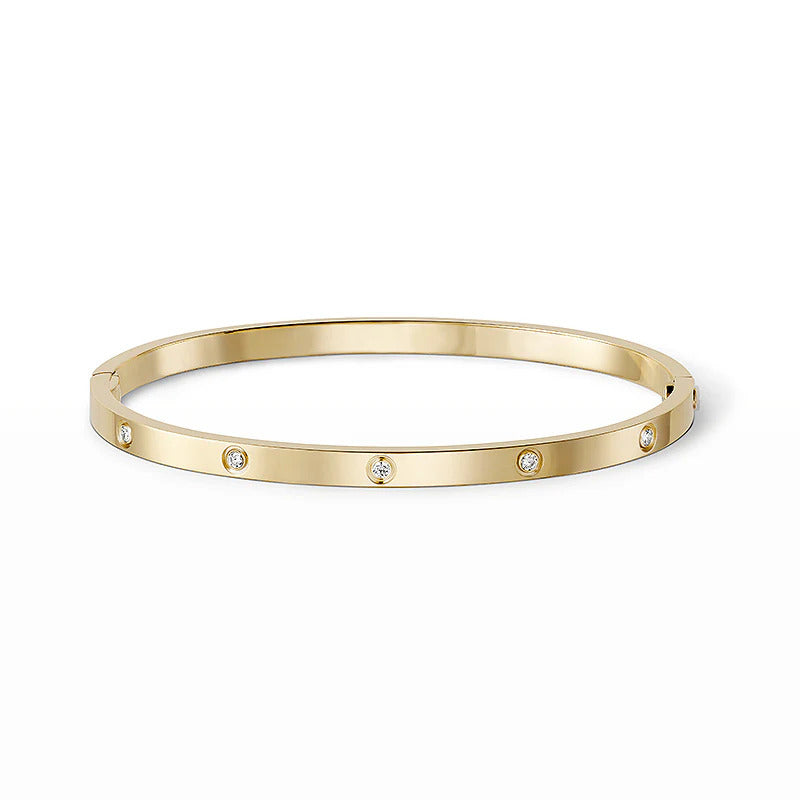 [⭐Maelin]LOVE BRACELET 3.65MM 10 DIAMONDS