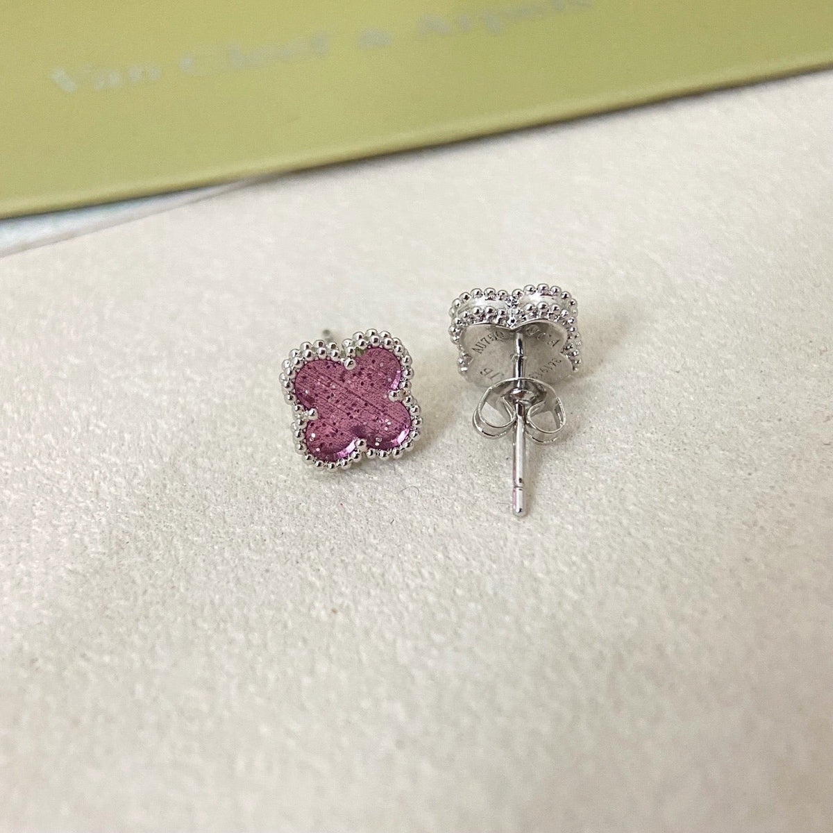 [⭐Maelin]2026 NEW MINI CLOVER 1 MOTIF  BUBBLE PINK ENAMEL