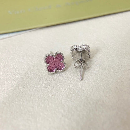[⭐Maelin]2026 NEW MINI CLOVER 1 MOTIF  BUBBLE PINK ENAMEL