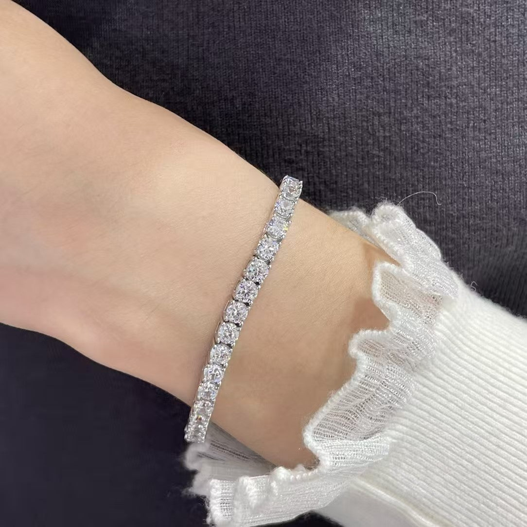 [⭐Maelin jewelrys]TENNIS BRACELET WITH FULL DIAMOND SETTING