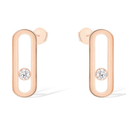 [⭐Maelin]MOVE UNO SMALL 1 DIAMOND EARRINGS