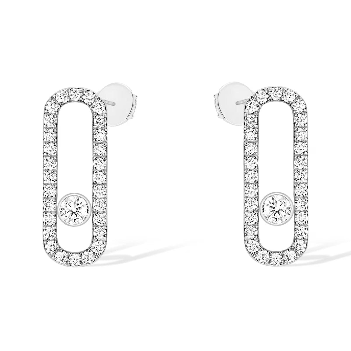 [⭐Maelin]MOVE UNO STUD DIAMOND PAVED EARRINGS