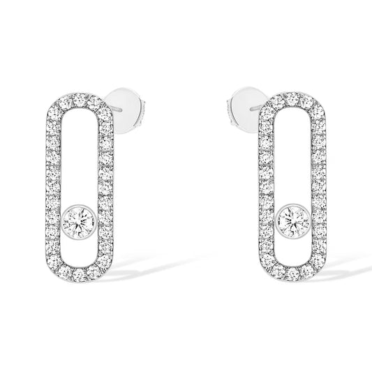 [⭐Maelin]MOVE UNO STUD DIAMOND PAVED EARRINGS