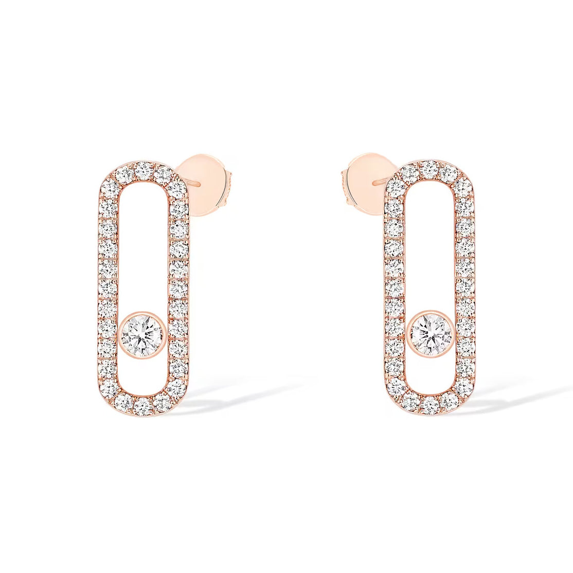 [⭐Maelin]MOVE UNO STUD DIAMOND PAVED EARRINGS