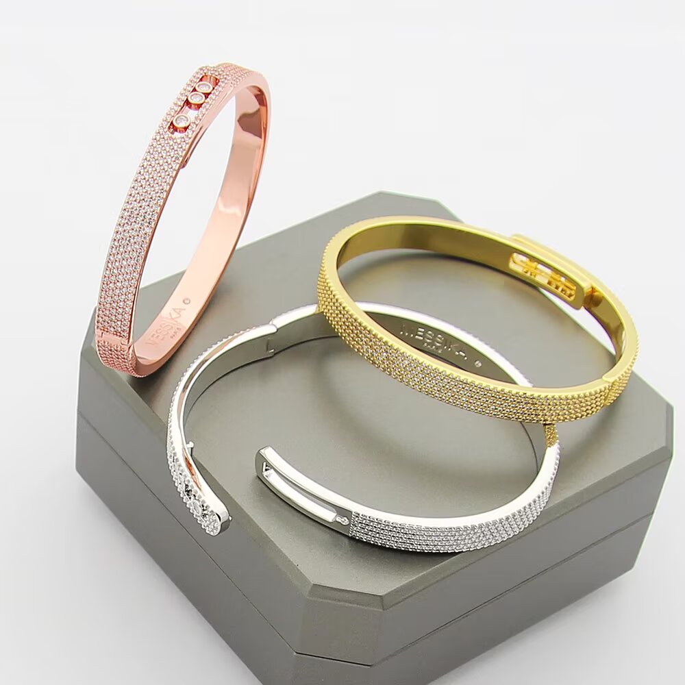 [⭐Maelin]Move Noa Full Pavé Diamond Bangle Bracelet
