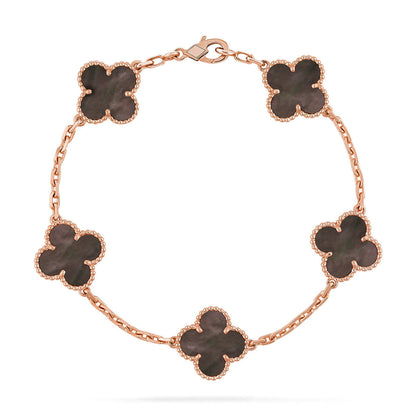[⭐Maelin] CLOVER 5 MOTIF GRAY MOP BRACELET COLLECTION