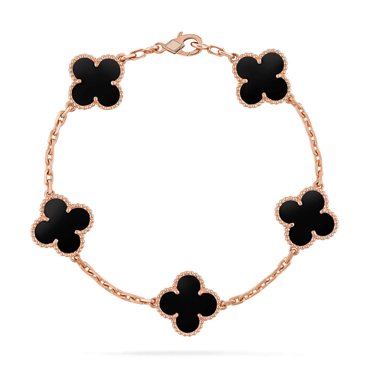 [⭐Maelin] CLOVER 5 MOTIF ONYXS BRACELET COLLECTION