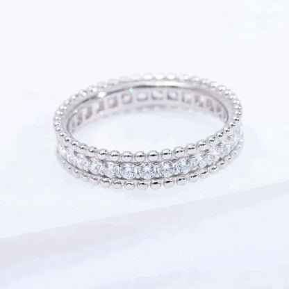 [⭐Maelin]PERLEE DIAMOND SILVER RING