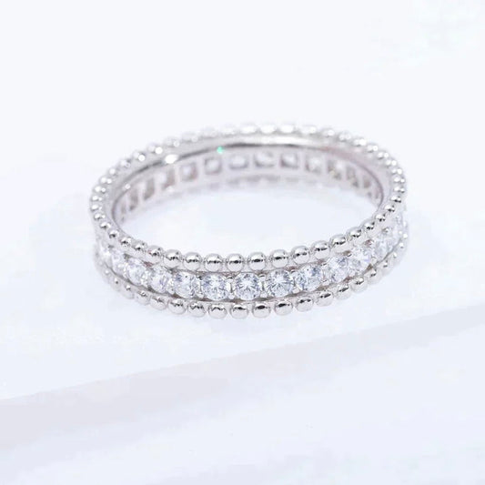 [⭐Maelin]PERLEE DIAMOND SILVER RING