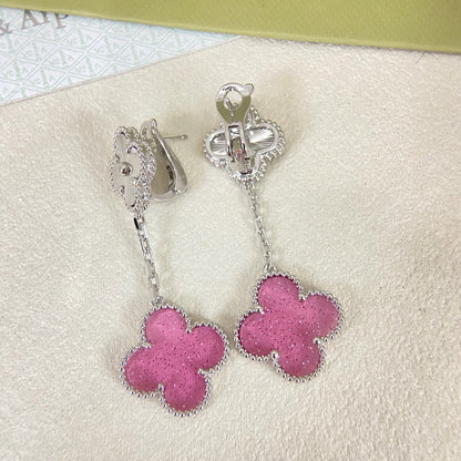 [⭐Maelin]2026 NEW CLOVER 2 MOTIF  BUBBLE PINK ENAMEL