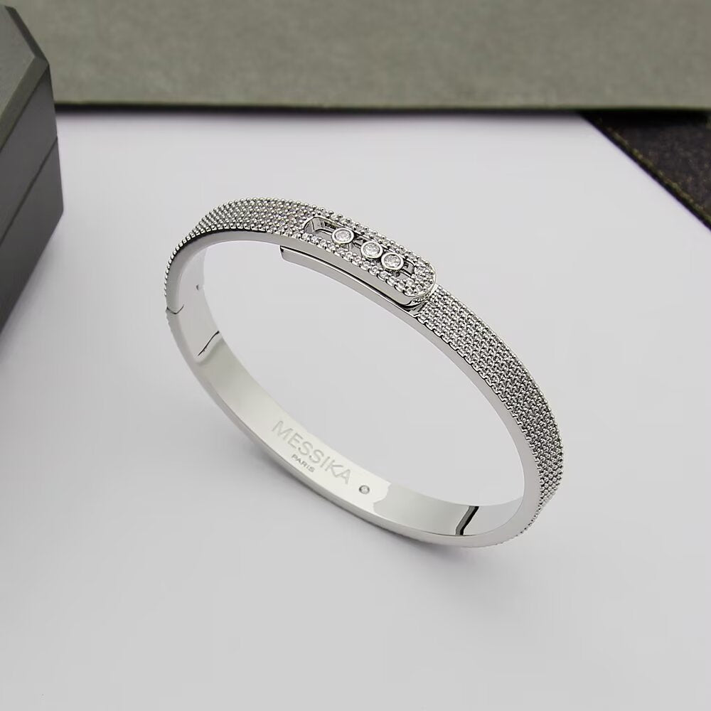 [⭐Maelin]Move Noa Full Pavé Diamond Bangle Bracelet