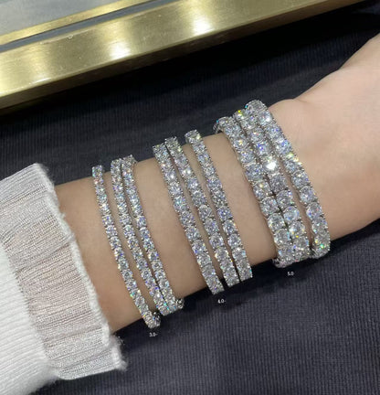 [⭐Maelin jewelrys]TENNIS BRACELET WITH FULL DIAMOND SETTING
