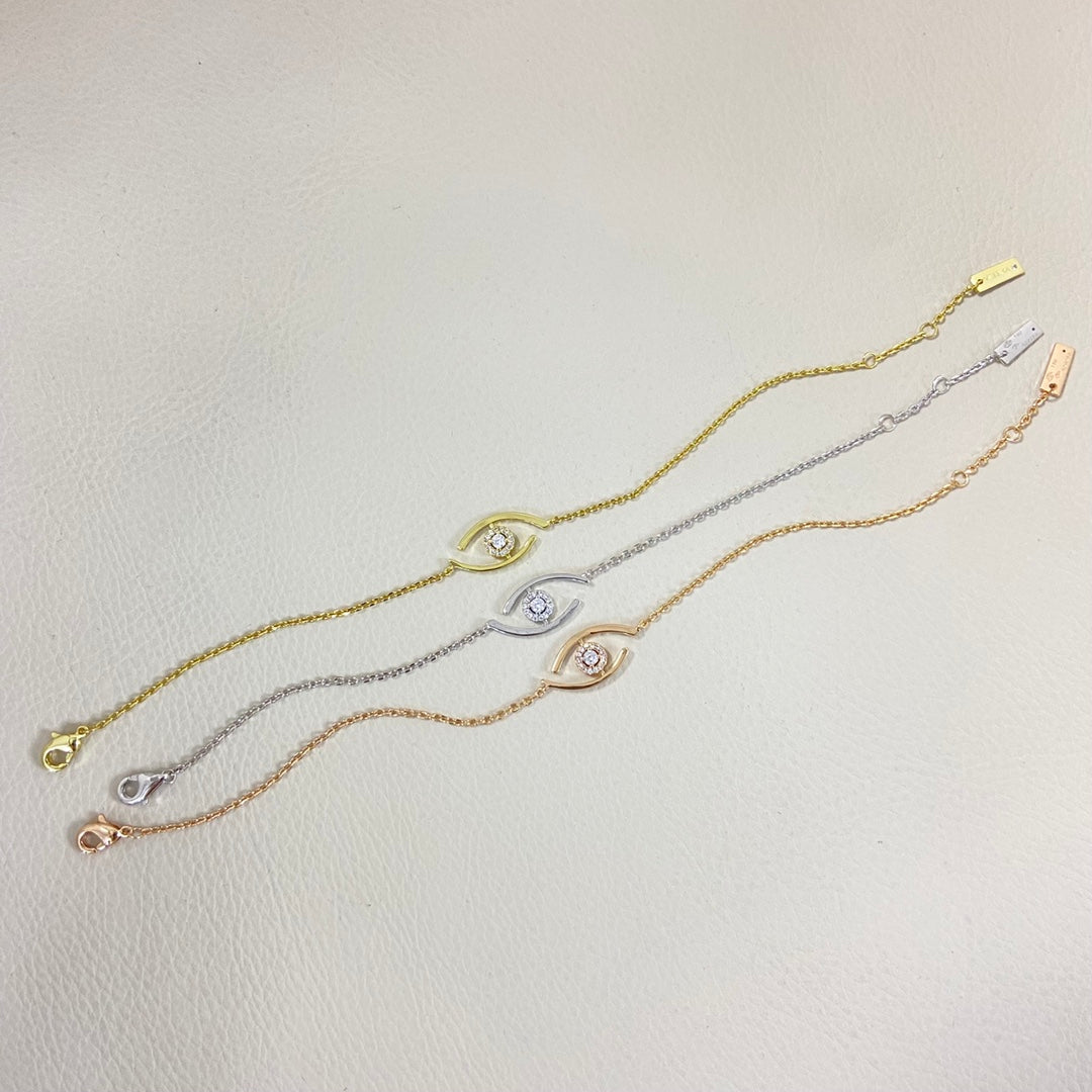 [⭐Maelin]Demo Eye Pave-Set Diamond Bracelet