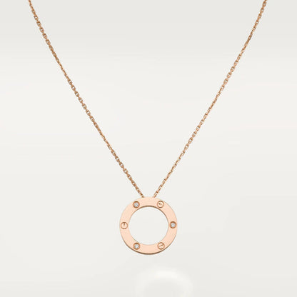 [⭐Maelin]LOVE NECKLACE 16MM 3 DIAMONDS