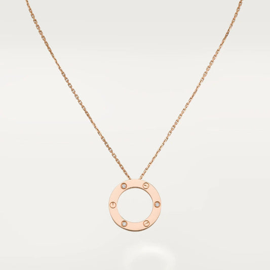 [⭐Maelin]LOVE NECKLACE 16MM 3 DIAMONDS