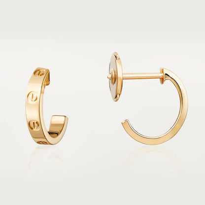 [⭐Maelin]LOVE EARRINGS 2.65MM PINK GOLD