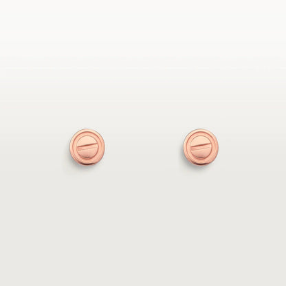 [⭐Maelin]LOVE EARRINGS PINK GOLD 10MM