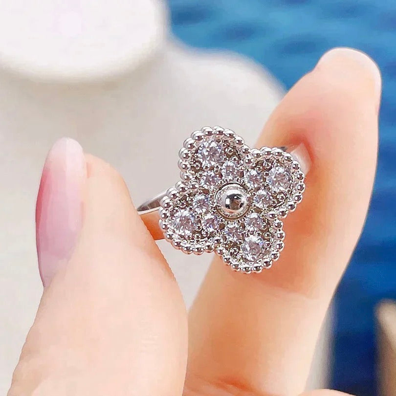 [⭐Maelin]CLOVER DIAMOND RING