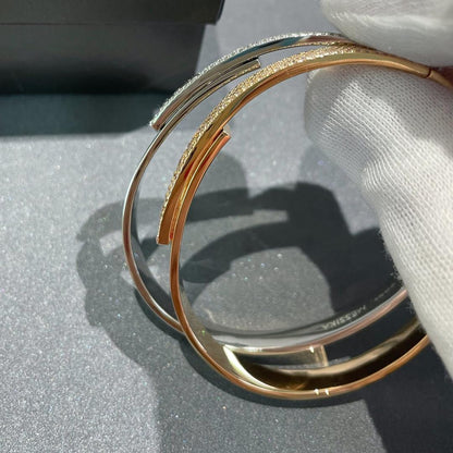 [⭐Maelin]Move Noa Rose Gold Pavé Diamond Bangle Bracelet