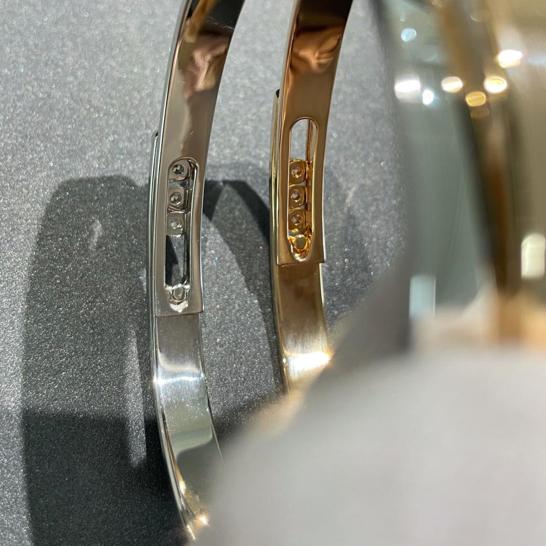 [⭐Maelin]Move Noa Rose Gold Pavé Diamond Bangle Bracelet