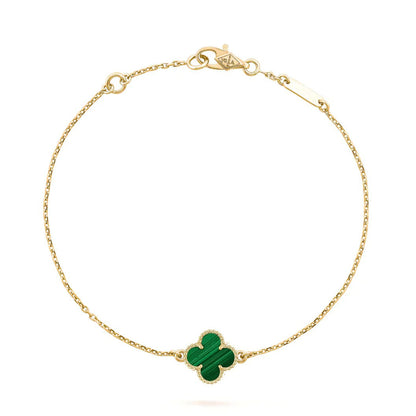 [⭐Maelin]CLOVER BRACELET MALACHITE 1 MOTIF