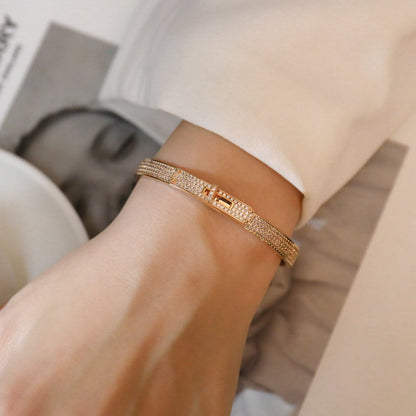 [⭐Maelin]KELLY BRACELET DIAMOND PAVED