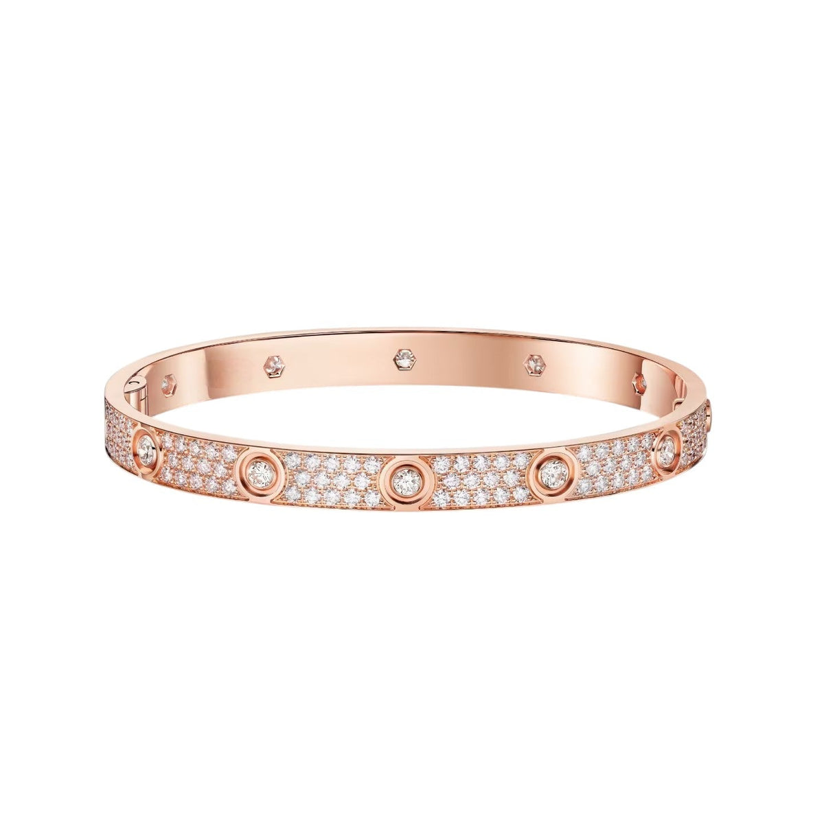 [⭐Maelin]LOVE BRACELET 6.1MM DIAMOND-PAVED 10 BIG DIAMONDS